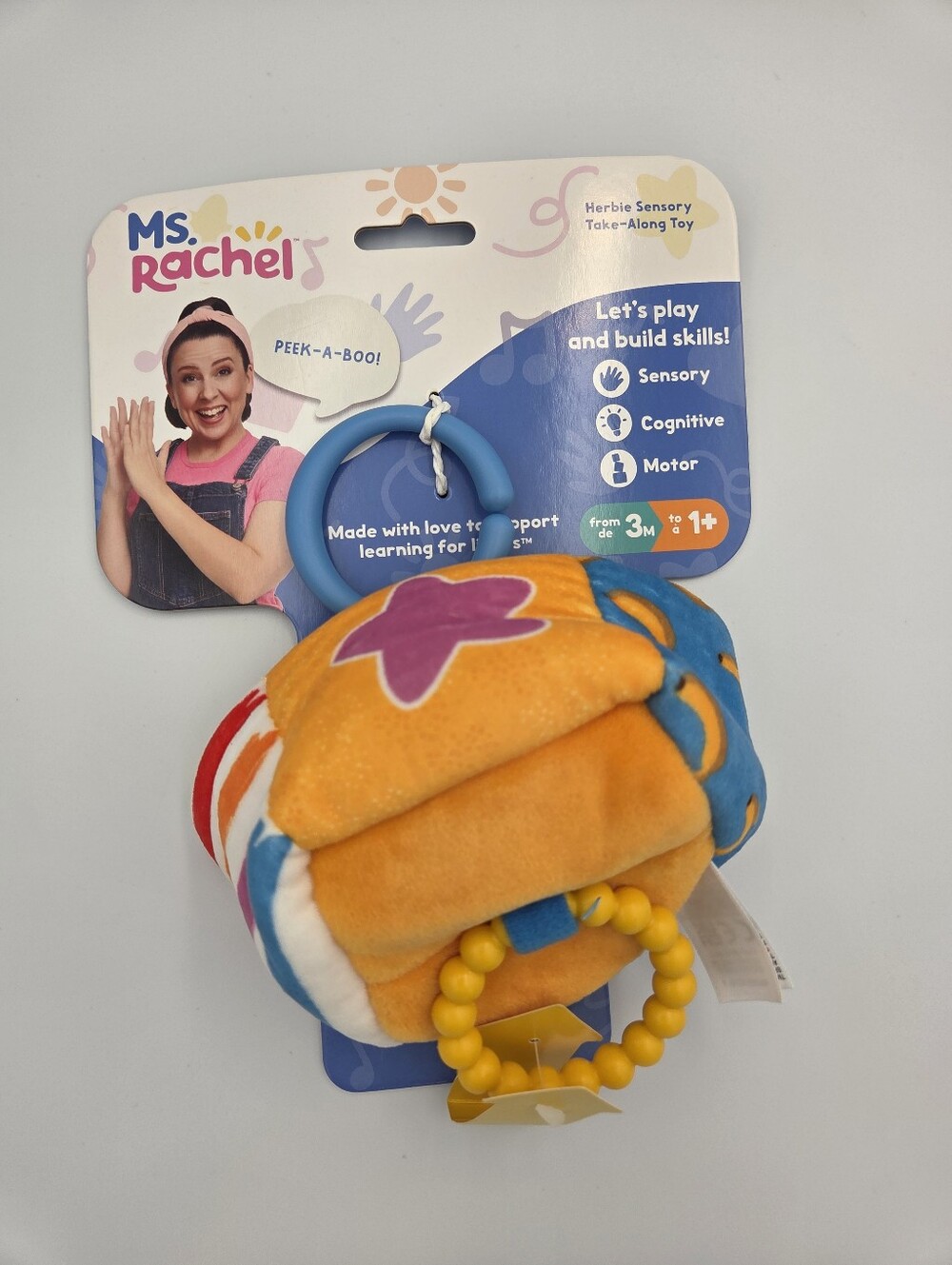 Rachel Orange Sensory Take-Along Toy Nwt